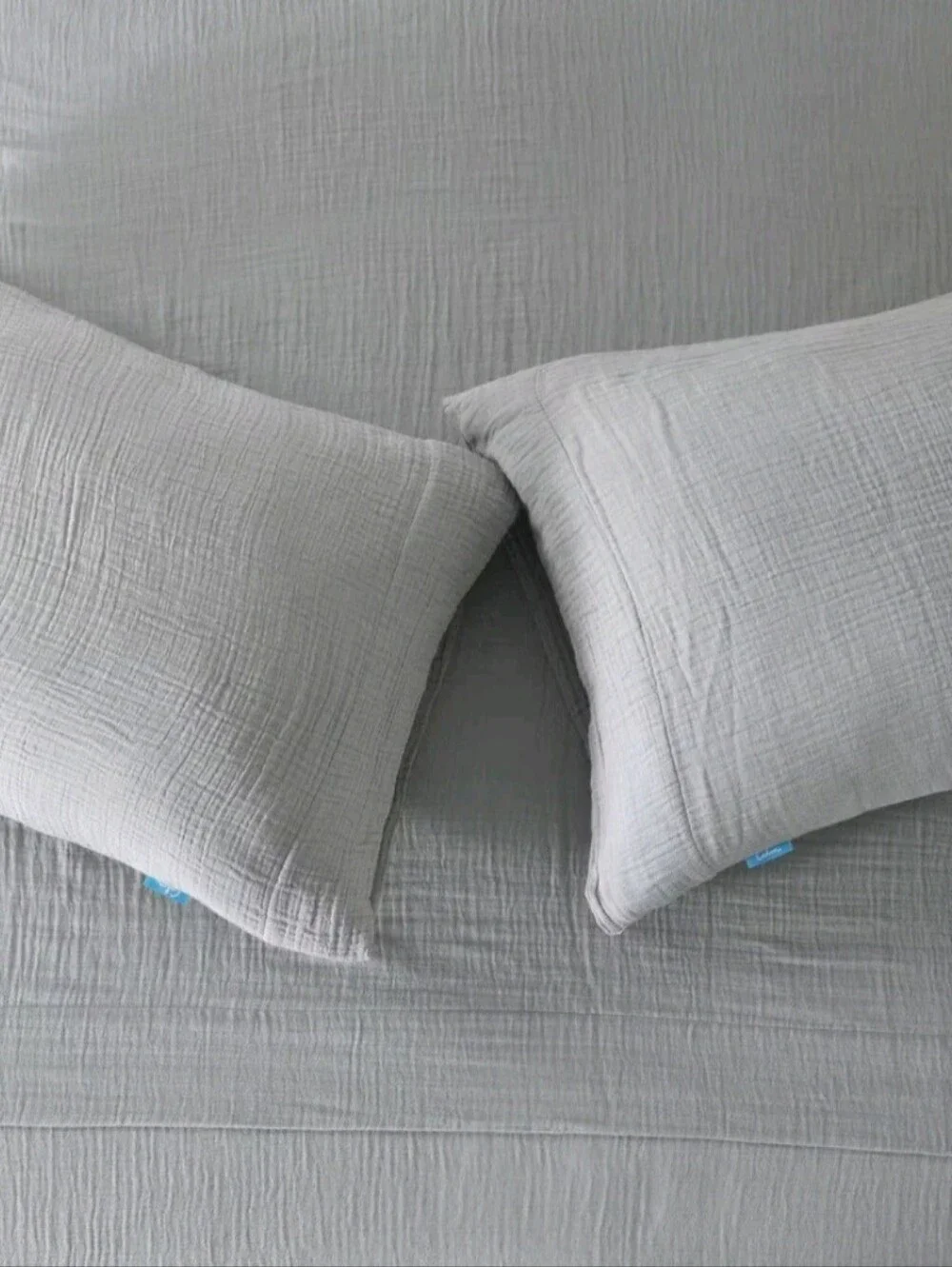 4pc Calm Queen Gauze Sheet Set Stone Grey
